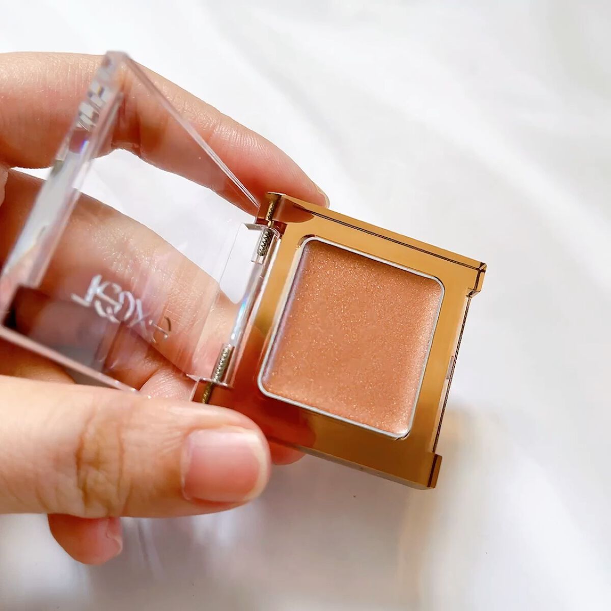 イルミクチュールシャドウ IC05 シナモンチャイ/excel/ジェル・クリームアイシャドウを使ったクチコミ（3枚目）