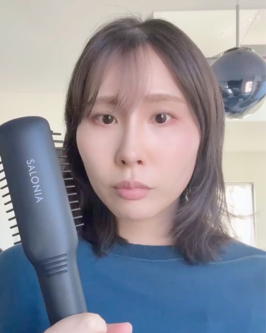 ストレートヒートブラシ スリム /SALONIA/ヒートブラシを使ったクチコミ（3枚目）