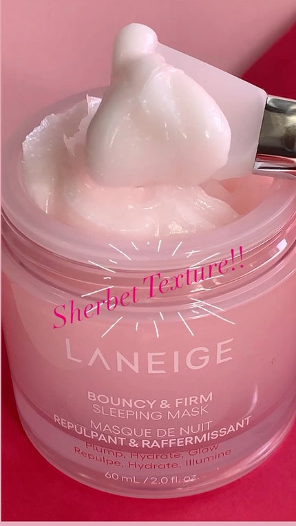 バウンシースリーピングマスク/LANEIGE/フェイスクリームの人気ショート動画