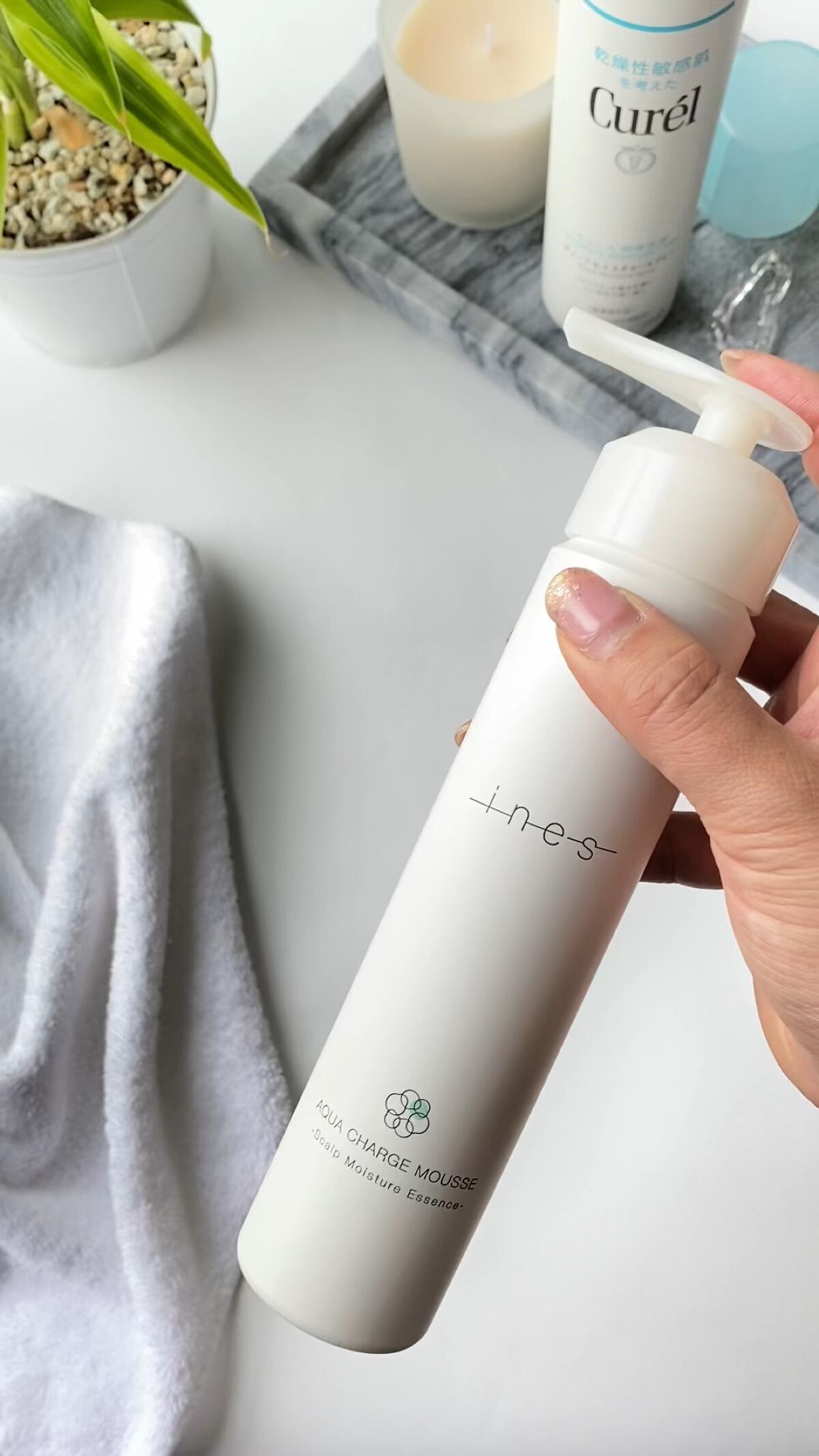 アクア チャージ ムース/ines/頭皮ローションの人気ショート動画