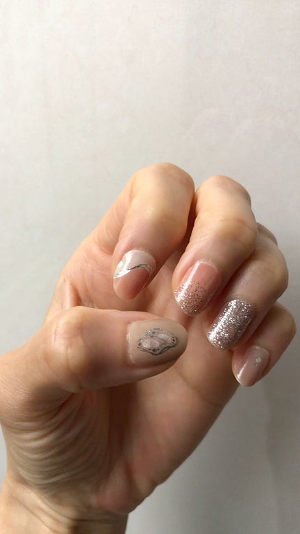 貼るジェルネイル/セリア/ネイルシールの人気ショート動画