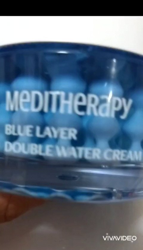 ブルーレイヤーダブルウォータークリーム/MEDITHERAPY/フェイスクリームを使ったクチコミ（1枚目）