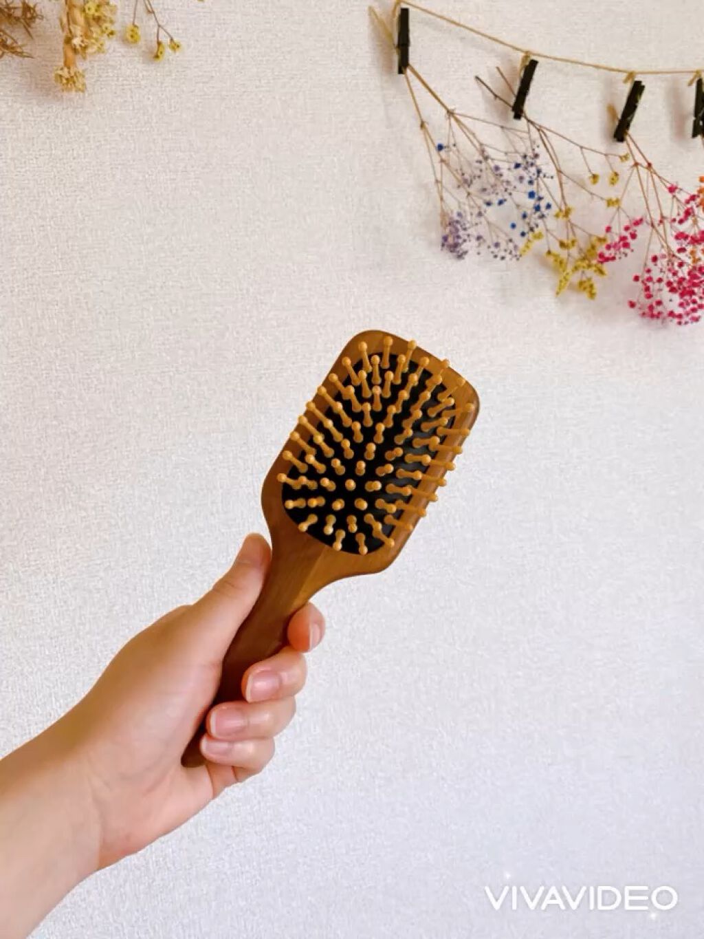 バンブーパドルブラシ/CRAFT ORGANIC/ヘアブラシを使ったクチコミ（1枚目）