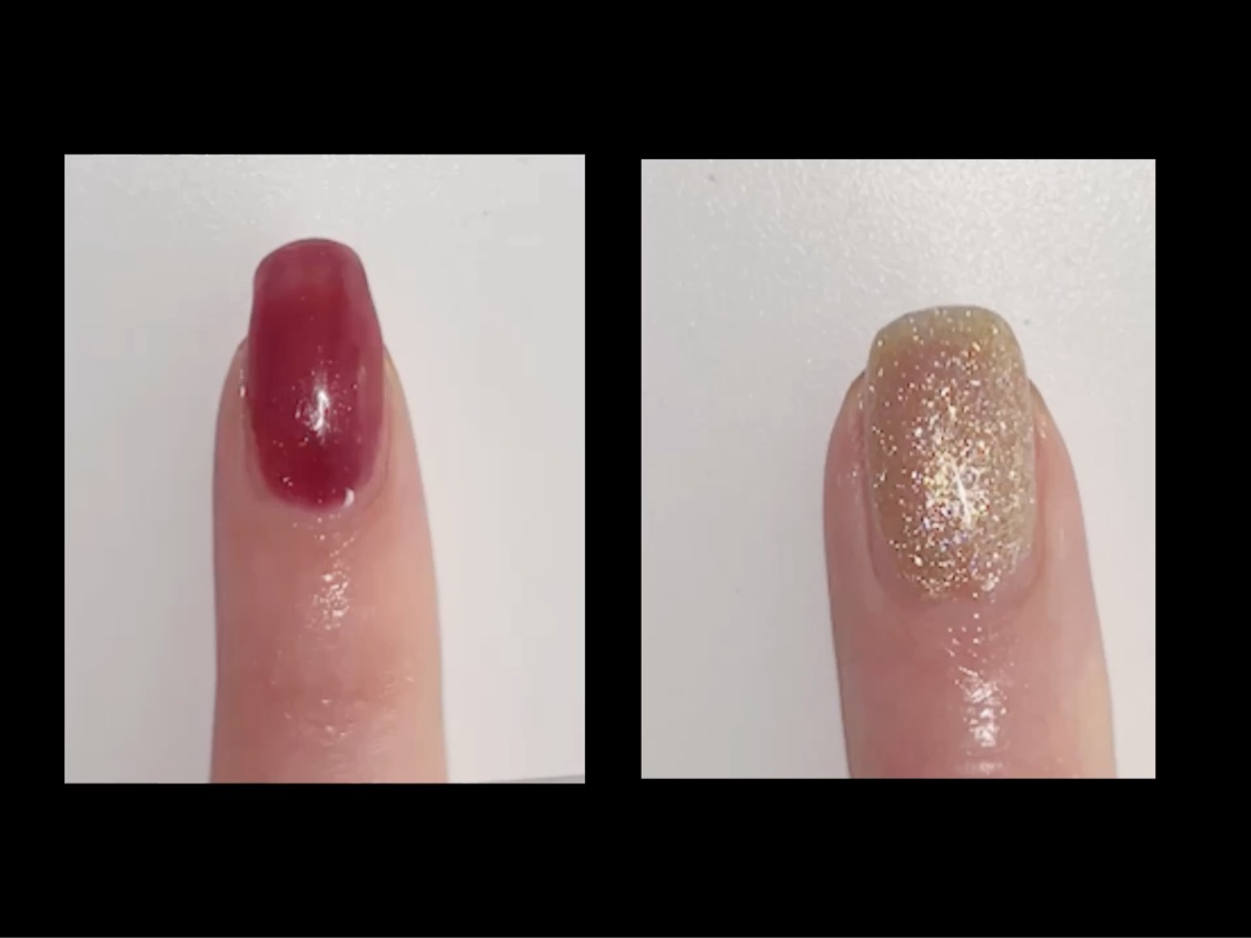 parkikoi パルP フラッシュジェルのクチコミ「🎄ゆるクリスマス風ネイル🎄

【HOMEI ｜ウィークリージェル Burgundy Grow】.....」（2枚目）