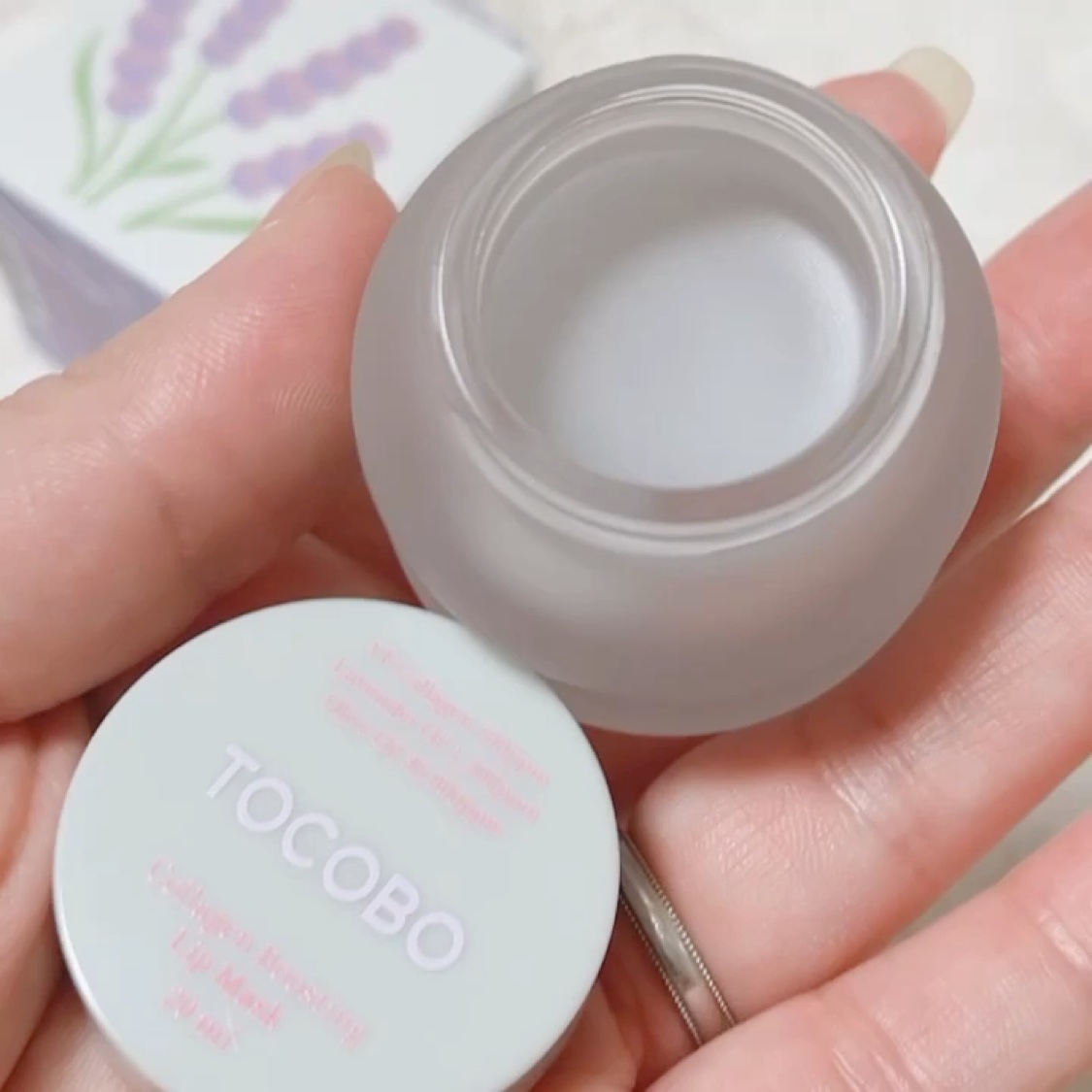 コラーゲンブースティングリップマスク/TOCOBO/リップマスクを使ったクチコミ（2枚目）