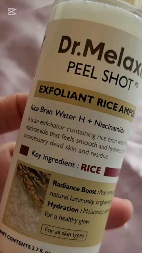 白米ピールショットゴマージュアンプル/Dr.Melaxin/美容液の動画クチコミ2つ目