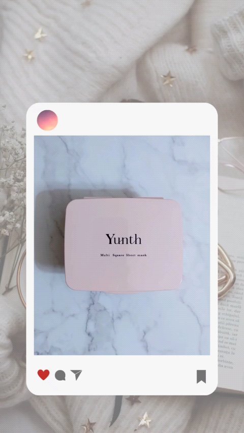 Yunth様より
マルチスクエアシートマスクを
提供していただきました。


☑️ 使った感想

開けたら、たっぷりの美容液に、
シートマスクが浸かっていたのが印象的。

大判コットンサイズのシートマスク。

手で半分にちぎれるので、
ちぎ