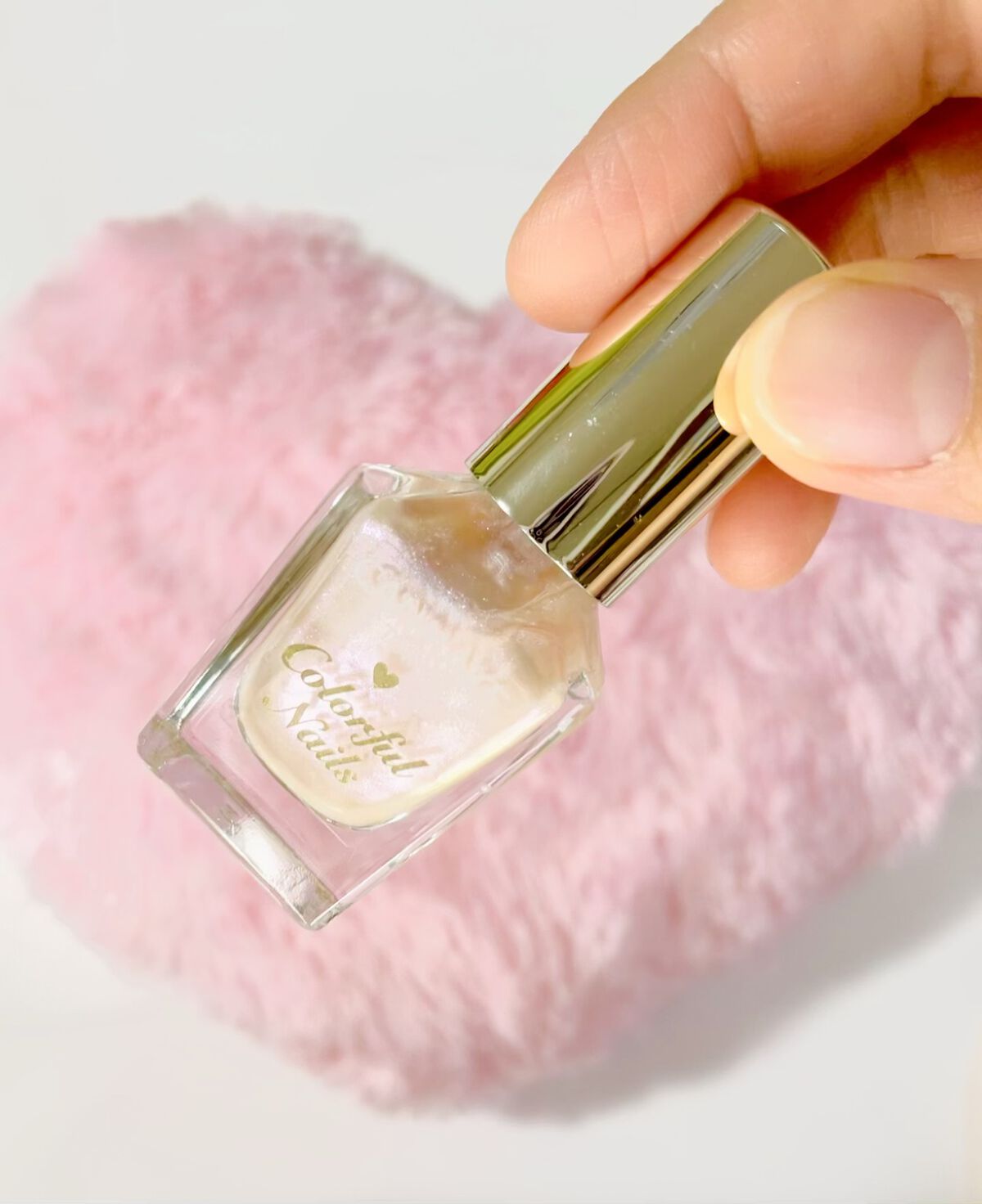 カラフルネイルズ N49 オパールピンク/キャンメイク/マニキュアを使ったクチコミ（1枚目）