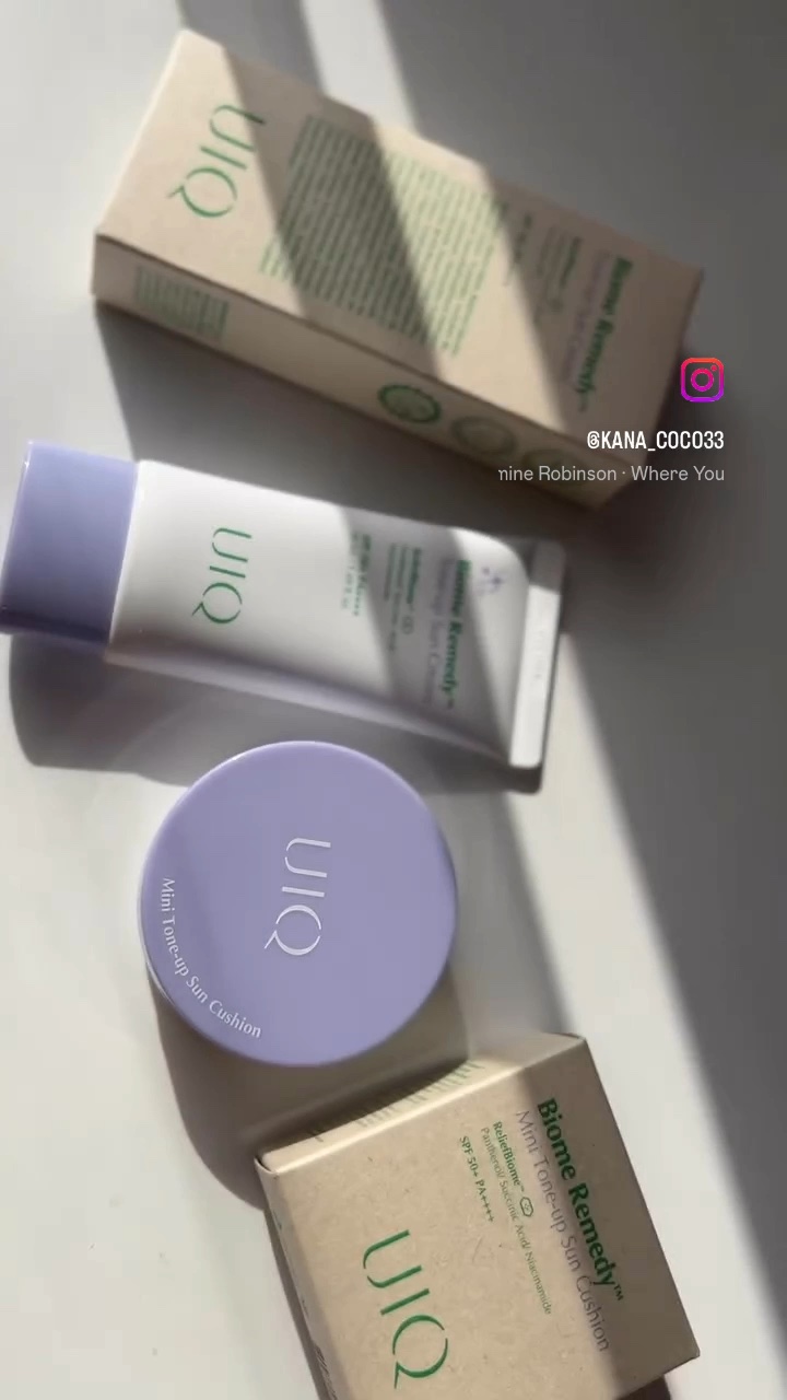 ユイク バイオームレメディ ミニトーンアップUVクッション/UIQ/日焼け止めクリームの動画クチコミ1つ目
