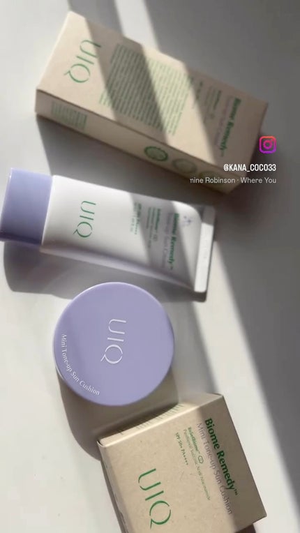 ユイク バイオームレメディ ミニトーンアップUVクッション/UIQ/日焼け止めクリームの人気ショート動画