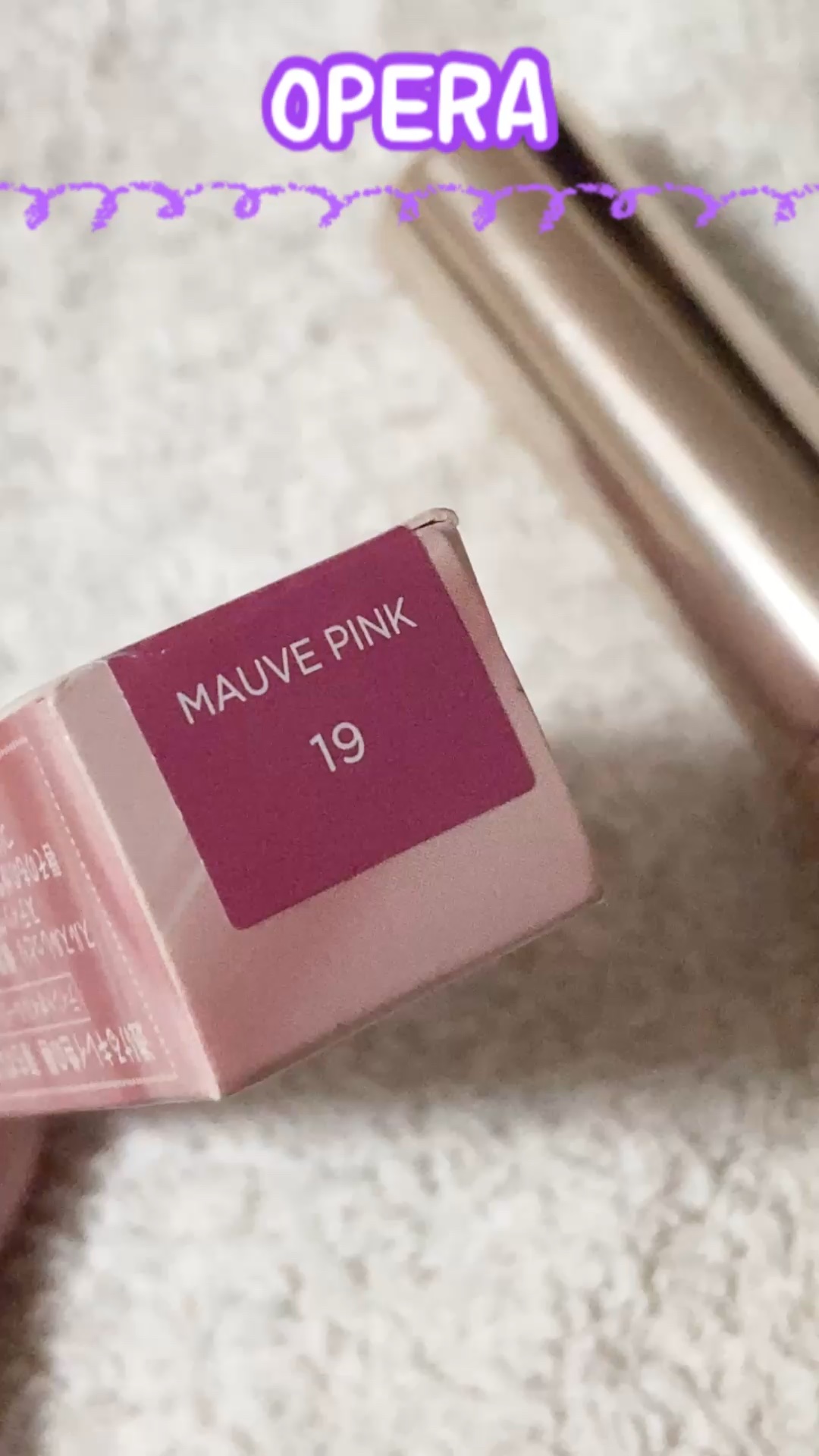 ＼この青みピンクを見て〜💕／

シックなくすみニュアンスでとても可愛いです🩷

OPERAのリップティント N


19  モーブピンク

#リップティント #ティント #一軍コスメデッキ紹介動画 