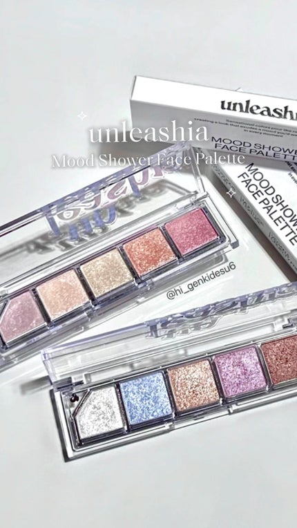 Mood Shower Face Palette/unleashia/パウダーハイライトの人気ショート動画