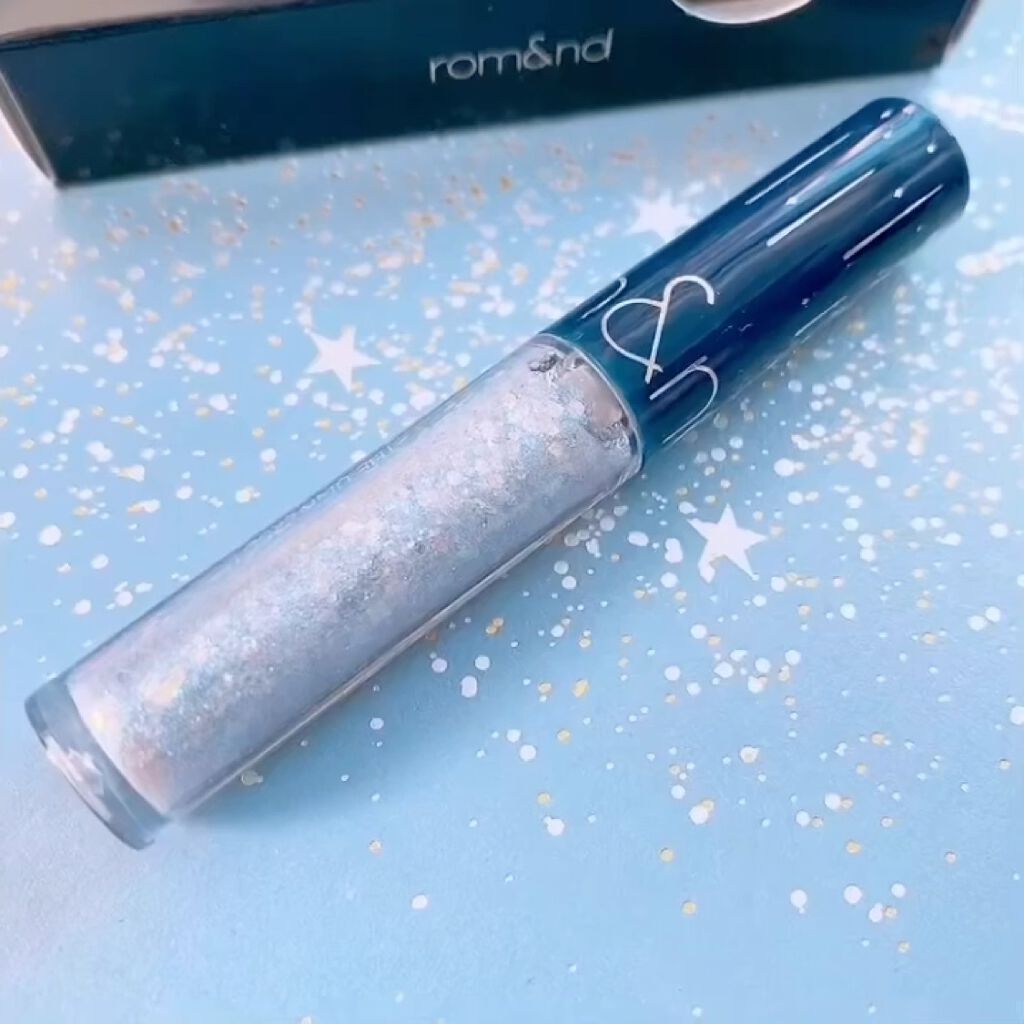 リキッド グリッター シャドウ/rom&nd/グリッターを使ったクチコミ（2枚目）