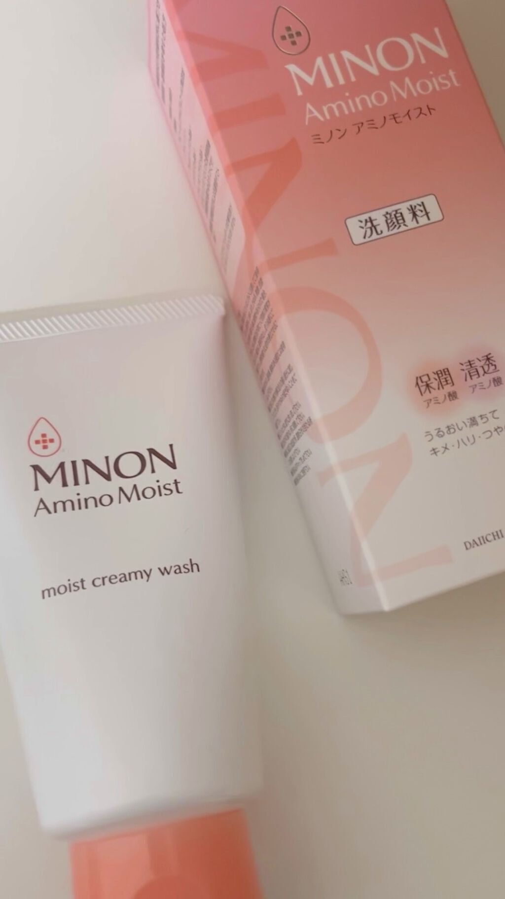 アミノモイスト モイストクリーミィ ウォッシュ/ミノン/洗顔フォームを使ったクチコミ（1枚目）