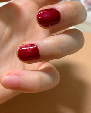 ダイソー エスポルール ネイルポリッシュ/エスポルール/マニキュアを使ったクチコミ（2枚目）