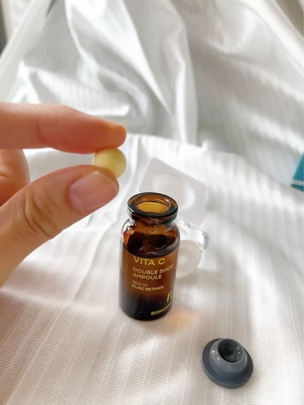 ビタC凍結乾燥ダブルショットアンプルキット/BONCEPT/美容液を使ったクチコミ(4枚目)