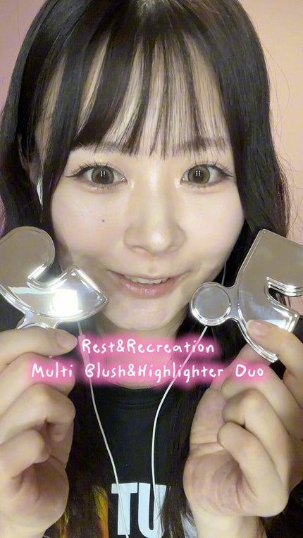 マルチブラッシュアンドハイライターデュオ/Rest & Recreation BEAUTY/ジェル・クリームチークの人気ショート動画