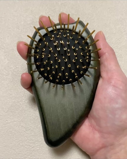 プレミアム FOX カッサ ゴースト ヘアブラシ ブラック/SNOW FOX SKINCARE/ヘアブラシを使ったクチコミ(2枚目)