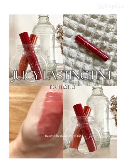 ジューシーラスティングティント/rom&nd/リップティントの人気ショート動画