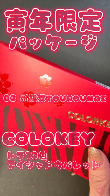 トラ十色アイシャドウパレット/COLORKEY/アイシャドウパレットの人気ショート動画