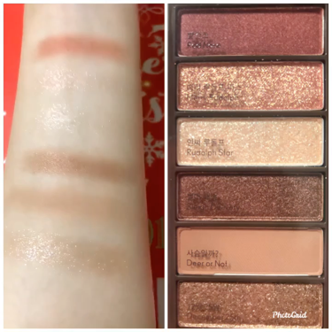 ルドルフ プレイカラー アイシャドウミニ トナカイ/ETUDE/アイシャドウパレットを使ったクチコミ（2枚目）