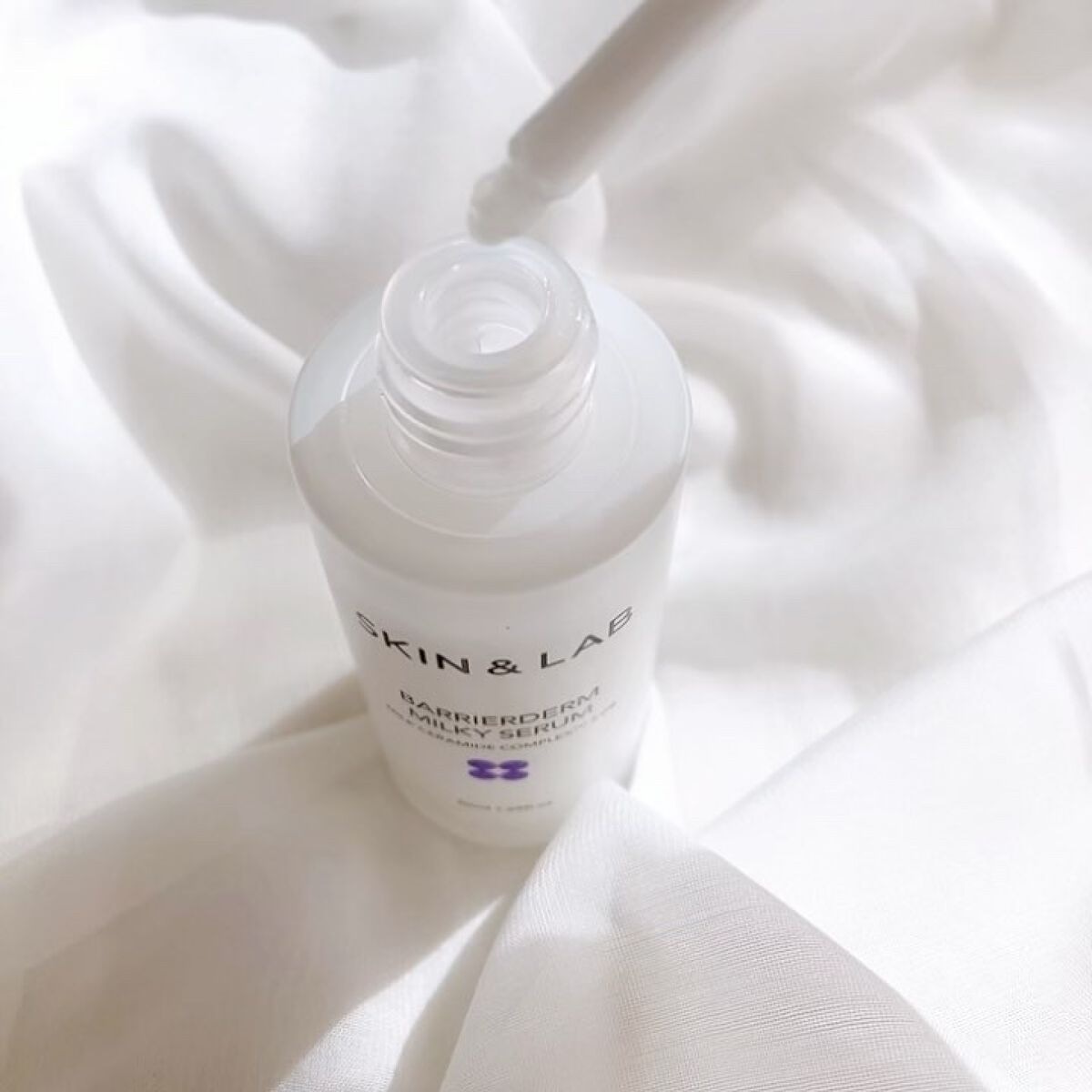 バリアダームミルキーセラム/SKIN&LAB/美容液を使ったクチコミ（3枚目）