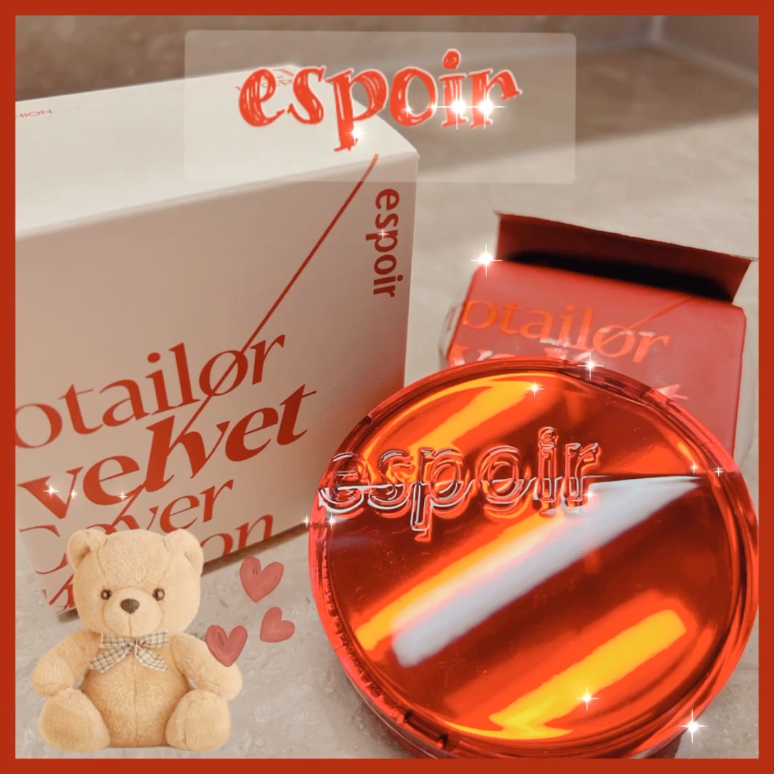 プロテーラービーベルベットカバークッション/espoir/クッションファンデーションを使ったクチコミ（1枚目）