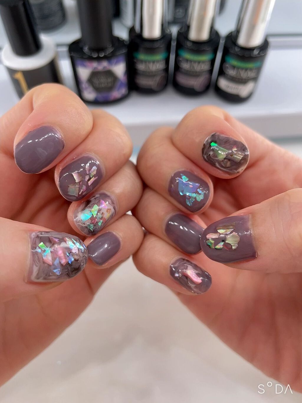 ジェルネイル（ライト対応）/セリア/ジェルネイルを使ったクチコミ（1枚目）