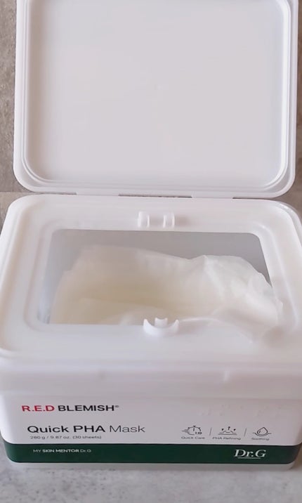 レッドブレミッシュクイックPHAシートマスク/Dr.G/シートマスク・パックの人気ショート動画