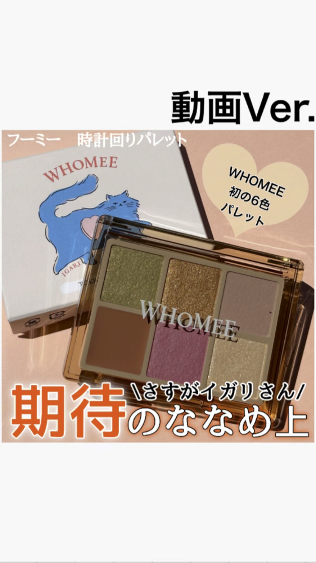 フーミー 時計回りパレット/WHOMEE/アイシャドウパレットを使ったクチコミ（1枚目）