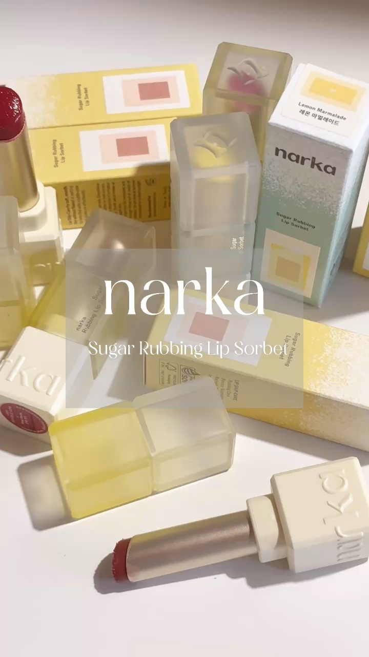 シュガーラビングリップソルベ/narka/リップスクラブを使ったクチコミ（1枚目）