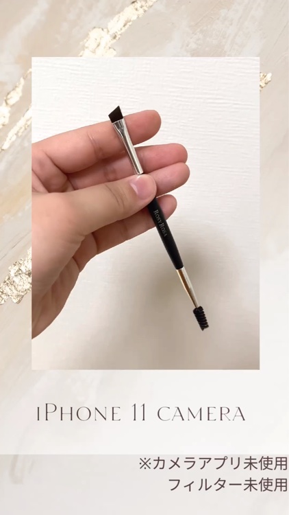 ダブルエンドアイブロウブラシ スクリュータイプ/ロージーローザ/メイクブラシを使ったクチコミ（3枚目）