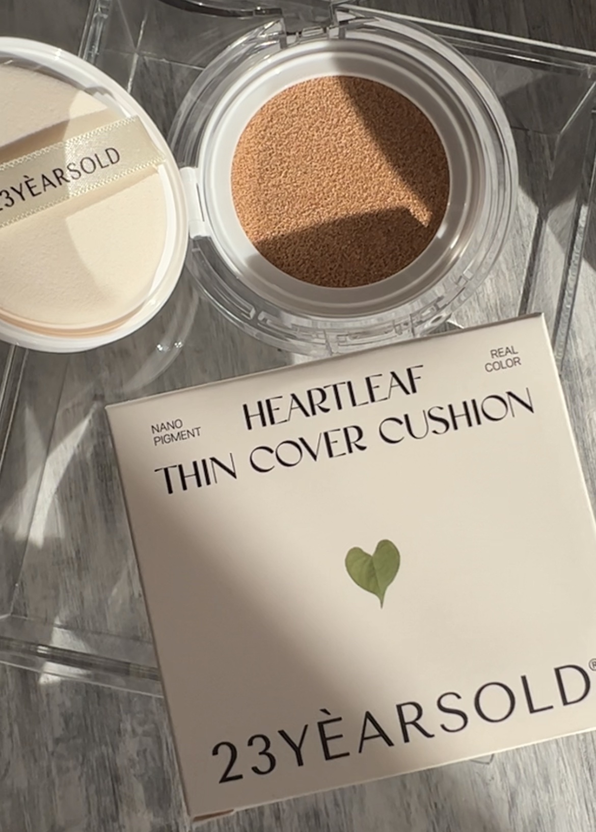 ハートリーフシーンカバークッション/23years old/クッションファンデーションを使ったクチコミ（1枚目）