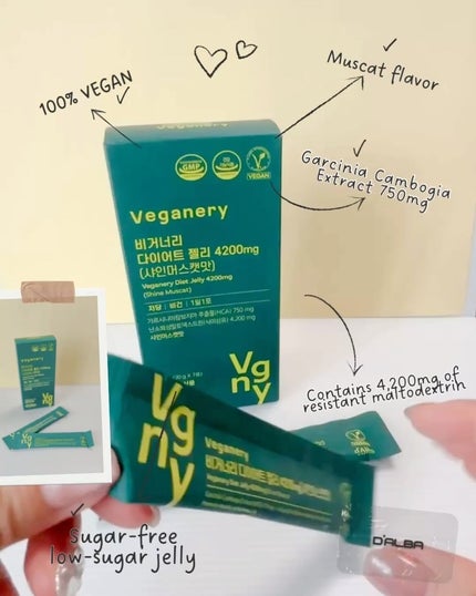 ヴィーガナリー ダイエットゼリー/ダルバ/バランス栄養食を使ったクチコミ(2枚目)