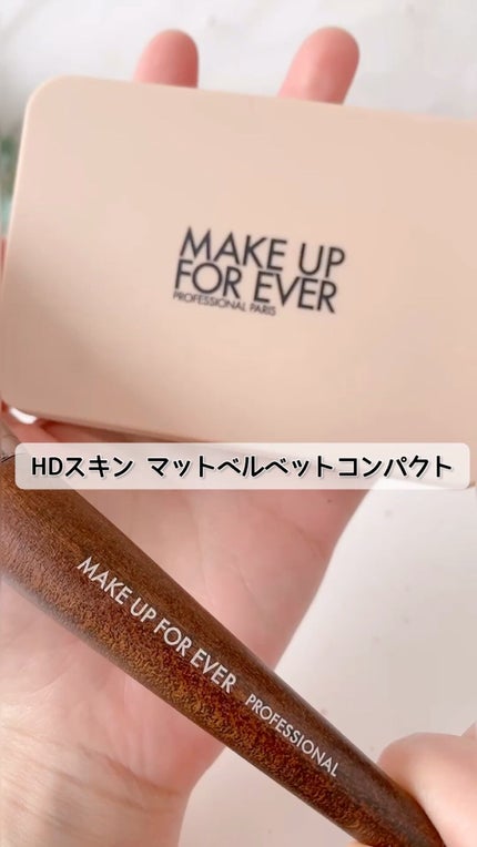 HDスキン マットベルベットコンパクト/MAKE UP FOR EVER/パウダーファンデーションの人気ショート動画