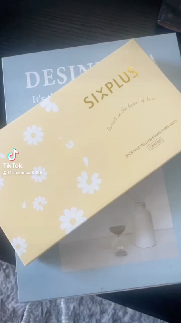 SIXPLUS ペイルイエローメイクブラシ３本セット -Daisyシリーズ/SIXPLUS/メイクブラシを使ったクチコミ（2枚目）