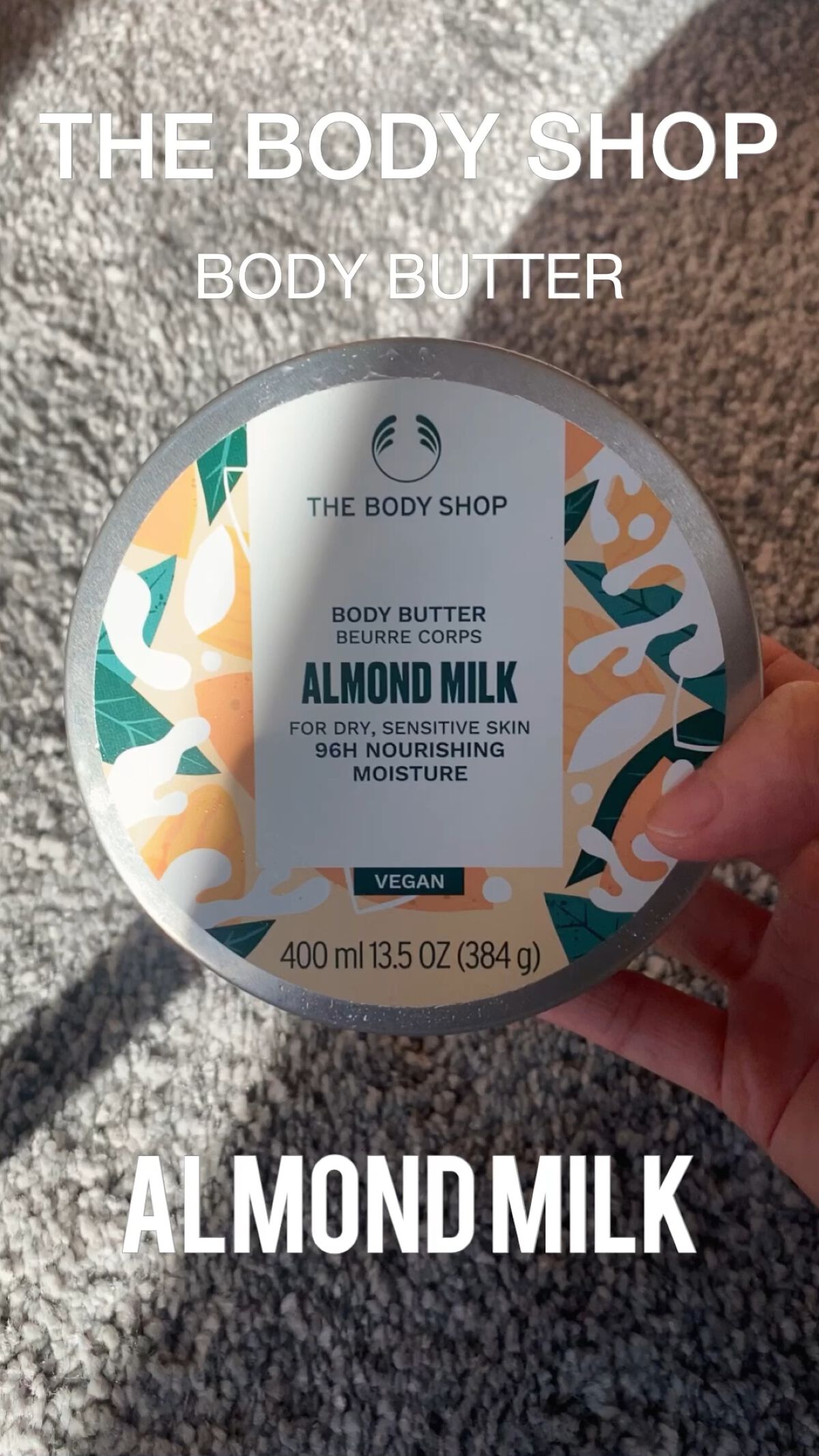 ボディバター アーモンドミルク/THE BODY SHOP/ボディクリームの動画クチコミ2つ目