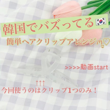 クリアヘアクリップ/LUNA earth/ヘアアクセサリーを使ったクチコミ(1枚目)