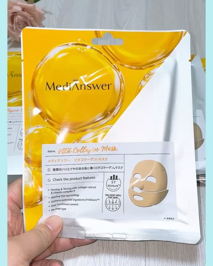 メディアンサー ビタコラーゲンマスク/ABOUT ME/シートマスク・パックの動画クチコミ2つ目