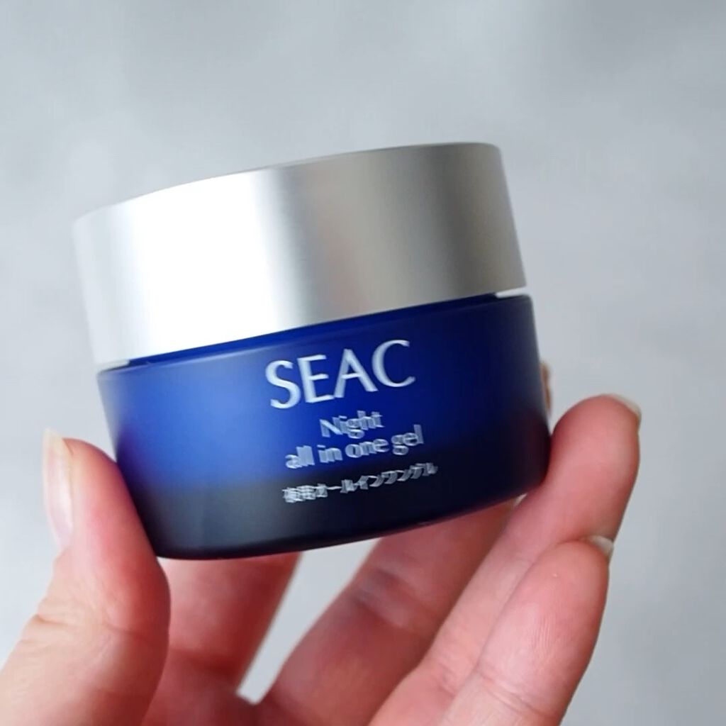 SEAC 夜用オールインワンゲルのクチコミ「SEAC 夜用オールインワンゲル

そしてこちらは夜用♪
もっちりジェルがしっとり肌に導いてく.....」（1枚目）