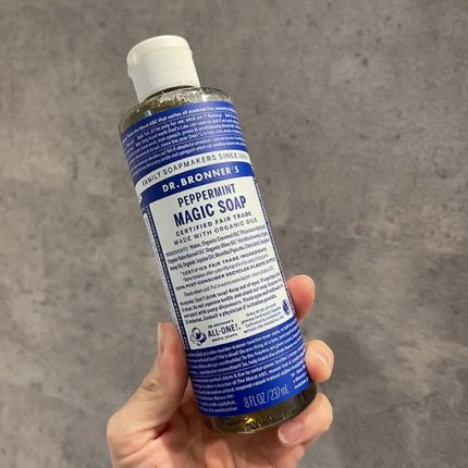 マジックソープ ペパーミント/ドクターブロナー/ボディソープを使ったクチコミ(4枚目)