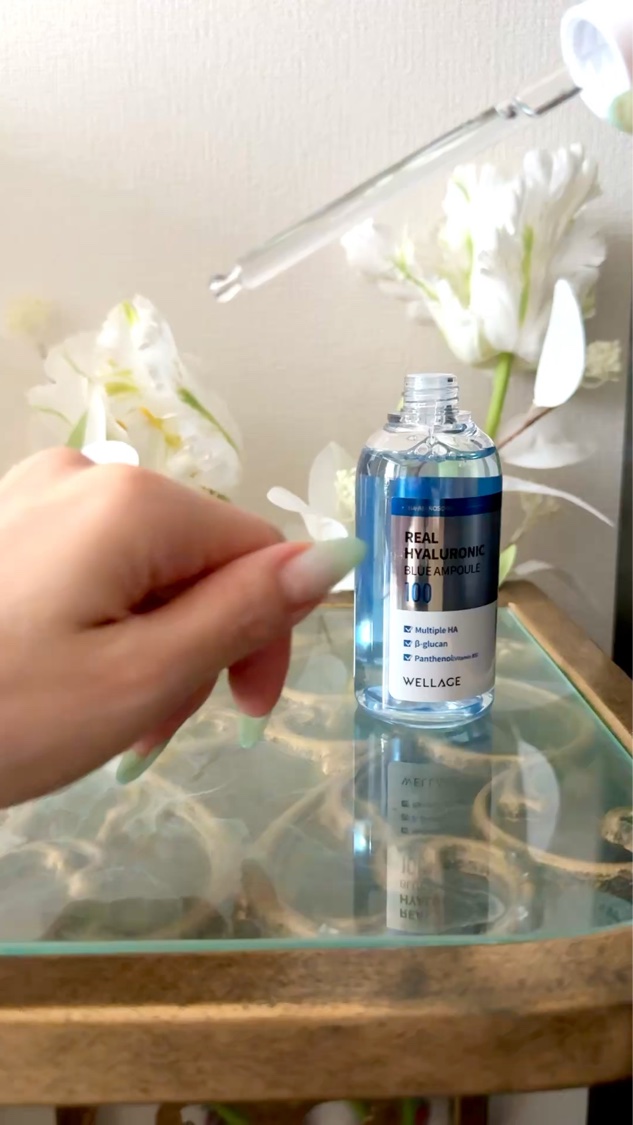 リアルヒアルロニックブルーアンプル 100/Wellage/美容液を使ったクチコミ（2枚目）
