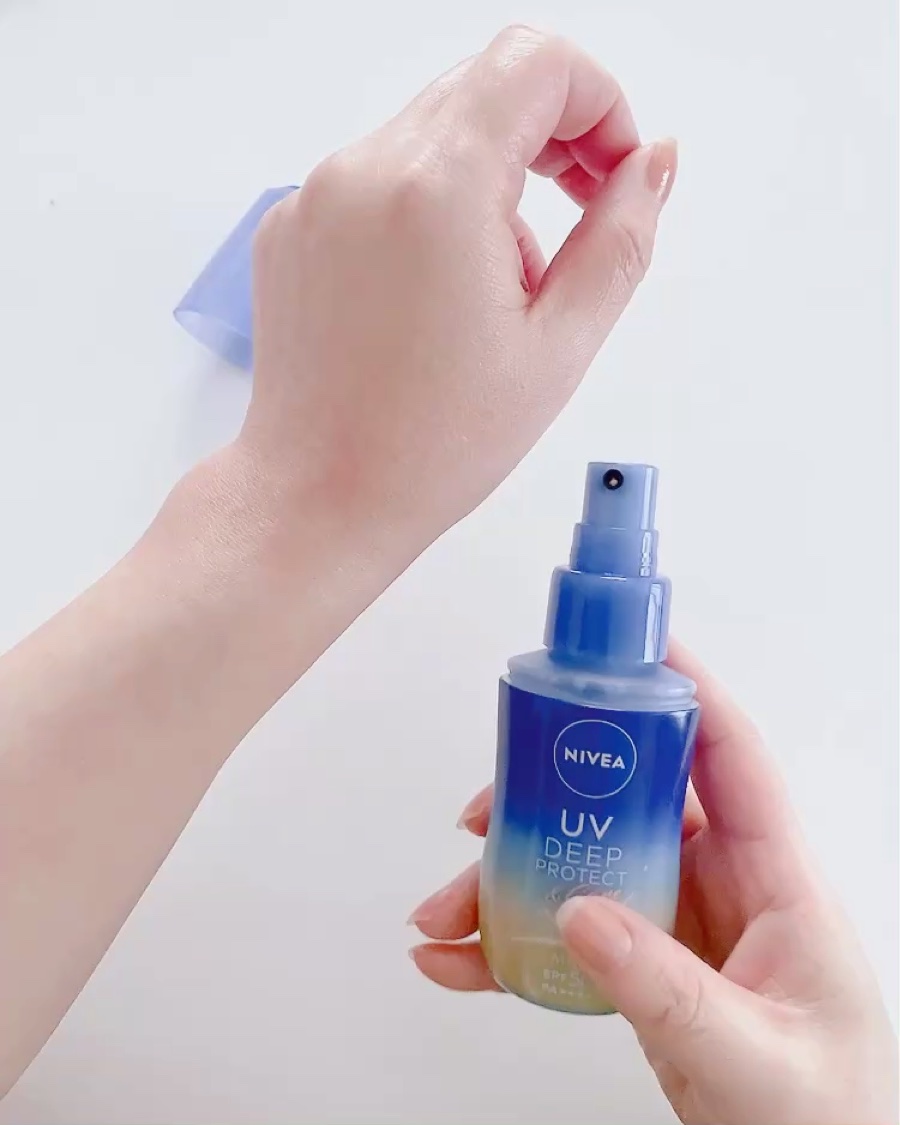 ニベアUV ディーププロテクト＆ケア ミルクミスト/ニベア/日焼け止めミスト・スプレーを使ったクチコミ（3枚目）