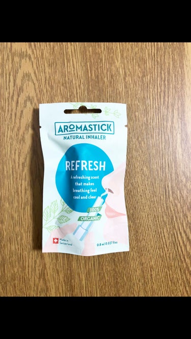 今回はAROMASTICKになります。


携帯できるアロマですね♪

REFRESHを使用してみました☺️

ユーカリべースのシャープでクリアな香りですね。メントール配合なのでスーッとします。スッキリ