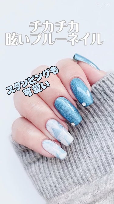 #opiネイル,#ブルーネイル,#水色ネイル,#スタンピングネイルのネイルデザイン