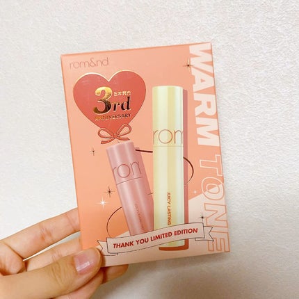 ジューシーラスティングティント ウィズミニセット/rom&nd/リップティントの人気ショート動画