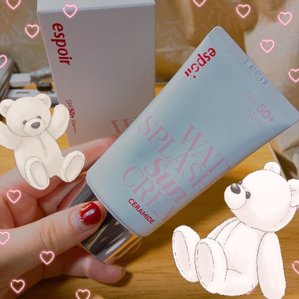 ウォータースプラッシュサンクリーム セラミド/espoir/日焼け止めクリームの人気ショート動画