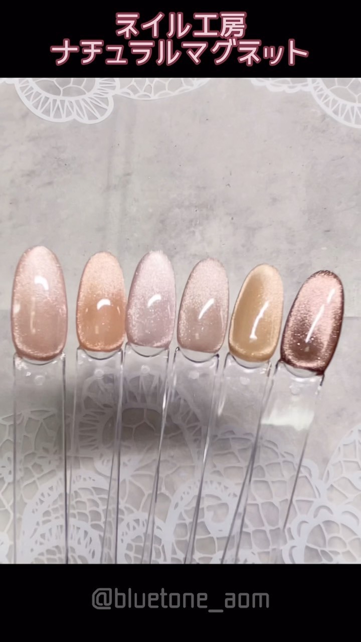 ナチュラルマグネットネイル/ネイル工房/ジェルネイルの人気ショート動画
