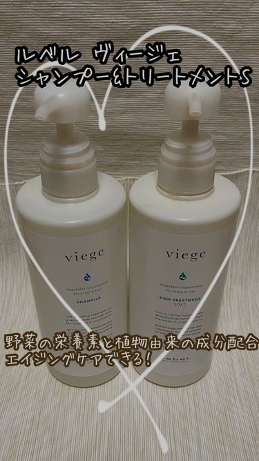 LebeL ヴィージェ　ヘアトリートメント　Sのクチコミ「ルベル ヴィージェ 
シャンプー&トリートメントS 600ml

デリケートな地肌をやさしく洗.....」（1枚目）