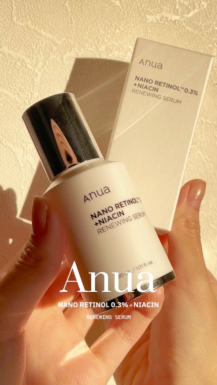 レチノール0.3 ナイアシンリニューイングセラム/Anua/美容液の人気ショート動画
